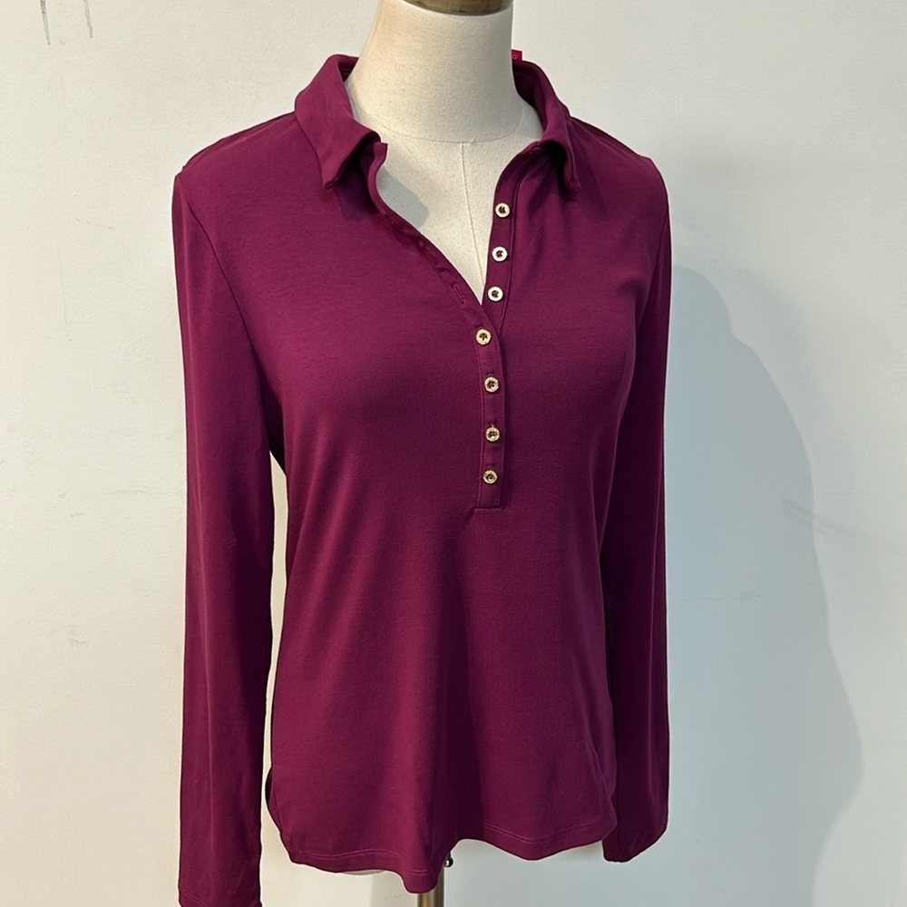 New Lilly Pulitzer Reema Top Amarena Cherry Size Large